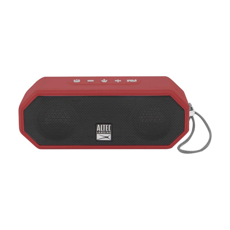 Altec Lansing LifeJacket H2O 4 - Waterproof Bluetooth Speaker, Durable & Portable Speaker with Voice Assistant, 10 Hour Battery Life & 100 Foot Range, True Red - Image 5